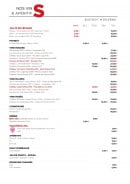 Menu Joa - Vins et apéritifs 