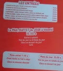 Menu La tanière - Les entrées et menus 