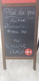 Menu Le rendez vous - Exemple de menu