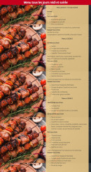 Menu Couleurs D'Asie - Les menus
