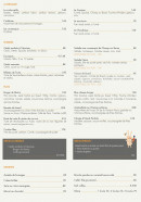 Menu Bistrot Nouveau - La carte