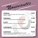 Menu Crêperie Grenadine - Les nouveautés