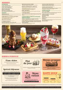 Carte et menu de Les 3 Brasseurs à Troyes — Desserts, menus et formules