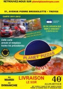 Menu Planet Pizzas Troyes - Carte et menu planete pizza troyes