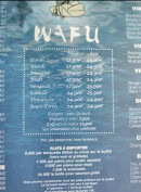 Carte et menu de wafu à Romilly sur Seine — Buffet