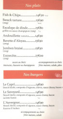 Menu Complexe Stadio Pizzeria - Les plats, burgers