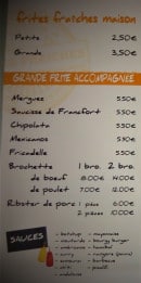 Menu La Bonne Frite - Grandes frites accompagnées 