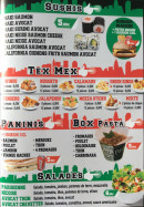 Menu Le Classico - Les sushis, tex mex et paninis,...