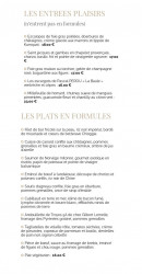 Carte et menu de L’Atelier Savoir et Saveur à Saint Parres Aux Tertres — Les entrées et plats