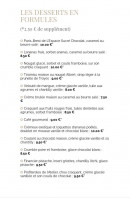 Carte et menu de L’Atelier Savoir et Saveur à Saint Parres Aux Tertres — Les desserts