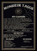 Carte et menu de Monsieur tacos à Rosieres Pres Troyes — Menu à la carte