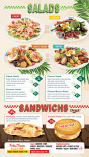 Menu Holly's Diner - Les salades et sandwichs