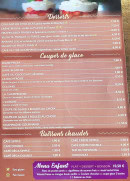 Menu Le Bucherois - Les desserts, boissons, ...