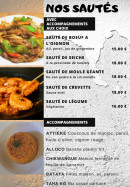 Carte et menu de L’Ivoire Star à Saint Julien les Villas — Les sautés, et accompagnements