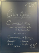 Menu Le bon coin du baron - Coin apéro