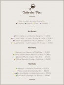 Menu Le Verre d'Un - Vins