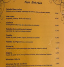 Menu Les Délices de Tétouan - Les entrées