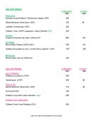 Menu Brasserie du Moulin - Les vins page 3