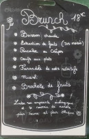 Menu La Charrette - L'ardoise