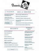 Menu Le 89 - Poissons, viandes, desserts,...