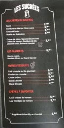 Menu Le Mirabeau - Les desserts