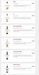 Menu Les Tapas de la Clape - Les vins page 2