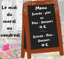 Menu L'Étape du Madres - Un exemple de menu du semaine