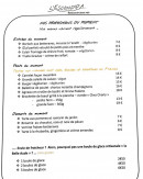 Menu L'Escondida - Exemple de menu