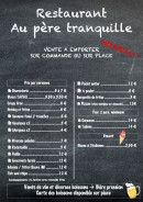 Menu Au Père Tranquille - Les pizzas, hot dog et desserts,...