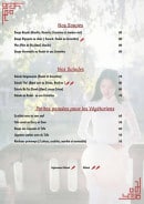 Menu Au Coeur de L'Asie - Les soupes, salades et végétariens