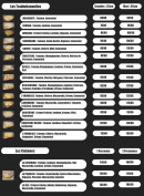 Menu Pizza Mateo - Les pizzas traditionnelles et calzones