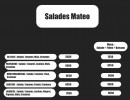 Menu Pizza Mateo - Les salades