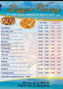 Carte et menu de Pizzéria Vénézia à Port la Nouvelle — Les pizzas sur place à emporter