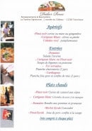 Carte et menu de La taverne vigneronne à Tournissan — Les apéritifs, entrées et plats chauds