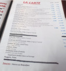 Menu Resto du Lac - La carte