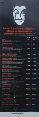 Menu La casa del papet - Les pizzas