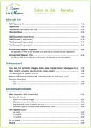 Menu Comme À La Maison - La salon de thé, buvette