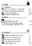 Menu Cafedefa - Les bulles, autres et cocktails