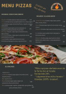 Carte et menu de Le Fournil à Val-du-Faby  — Les pizzas
