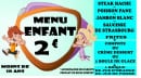 Menu Sud cafet - Menu enfant