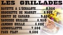 Menu Sud cafet - Les grillades