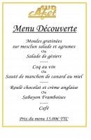 Menu Sud cafet - Menu decouverte