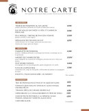 Carte et menu de Restaurant Trésors de Campagne à Villarzel du Razes — La carte