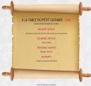 Carte et menu de la rôtisserie Médiévale à Villerouge Termenes — menu enfant