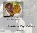 Menu Auberge La batteuse - Entrecôte de Cerdagne grillé avec frites maison