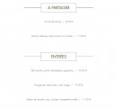 Menu Le 28 Pardi! - A partager et entrées