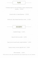 Menu Le 28 Pardi! - Les plats et desserts