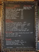 Carte et menu de Fish&blues à La Franqui — Exemple de menu