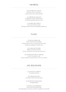 Menu Aphyllanthe - Les entrées, plats, ...