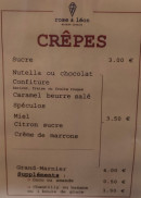 Menu Glacier rose et leon - Les crepes